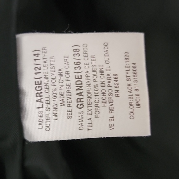 Leather jacket size large - Picture 7 of 7